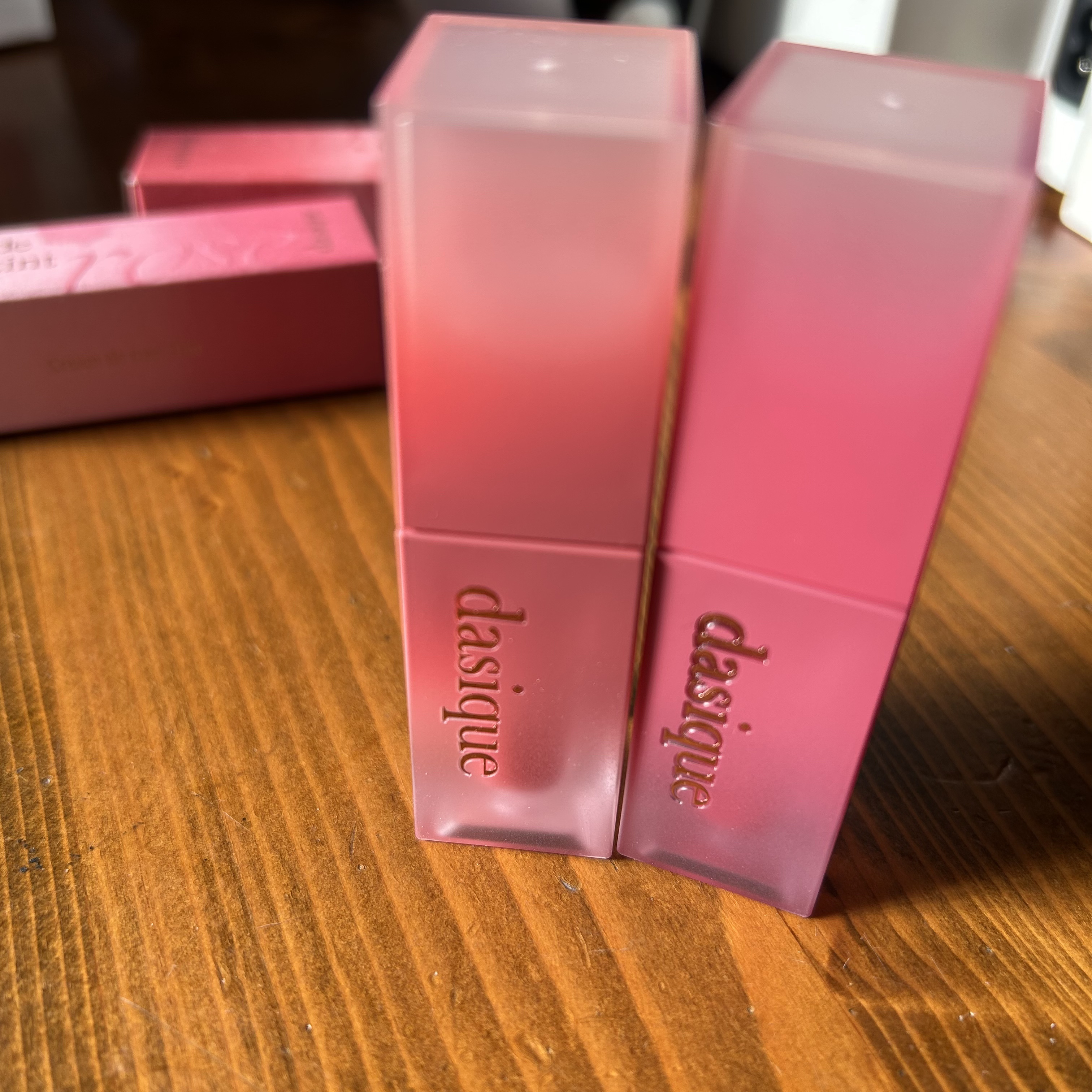 クリームドゥローズティント/dasique/リップティントを使ったクチコミ（1枚目）