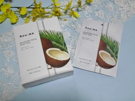 バランシングフェイシャルマスクパック(アロエ&カモミール)/Roume/シートマスク・パックを使ったクチコミ(1枚目)