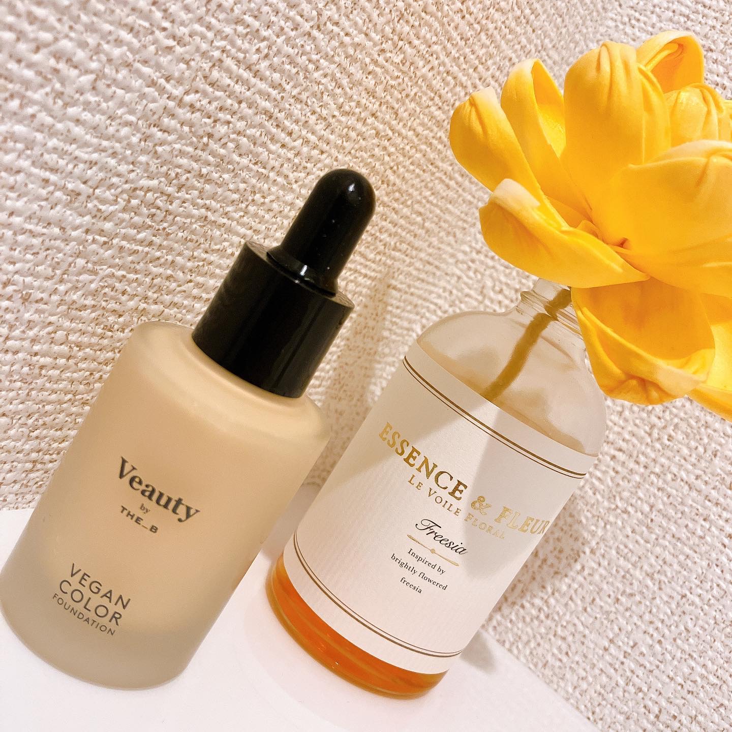 ヴィーガン カラーファンデーション オレンジ/Veauty by THE_B/リキッドファンデーションを使ったクチコミ（2枚目）
