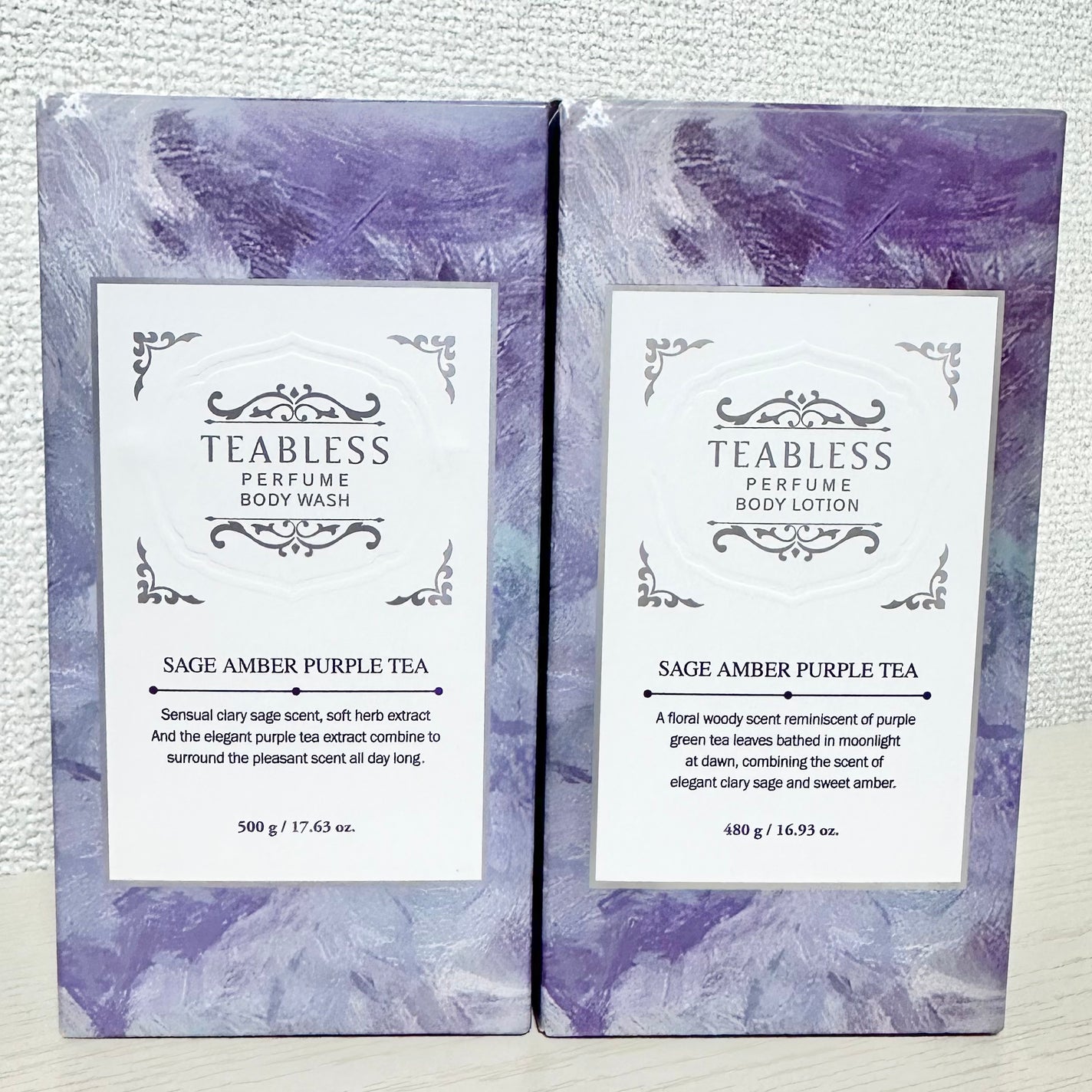 パフュームボディローション セイジアンバーパープルティー/TEABLESS/ボディローションを使ったクチコミ(2枚目)