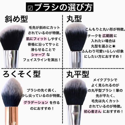 メイクブラシ 10本セット レザー風ポーチ付き /DUcare/メイクブラシを使ったクチコミ(4枚目)