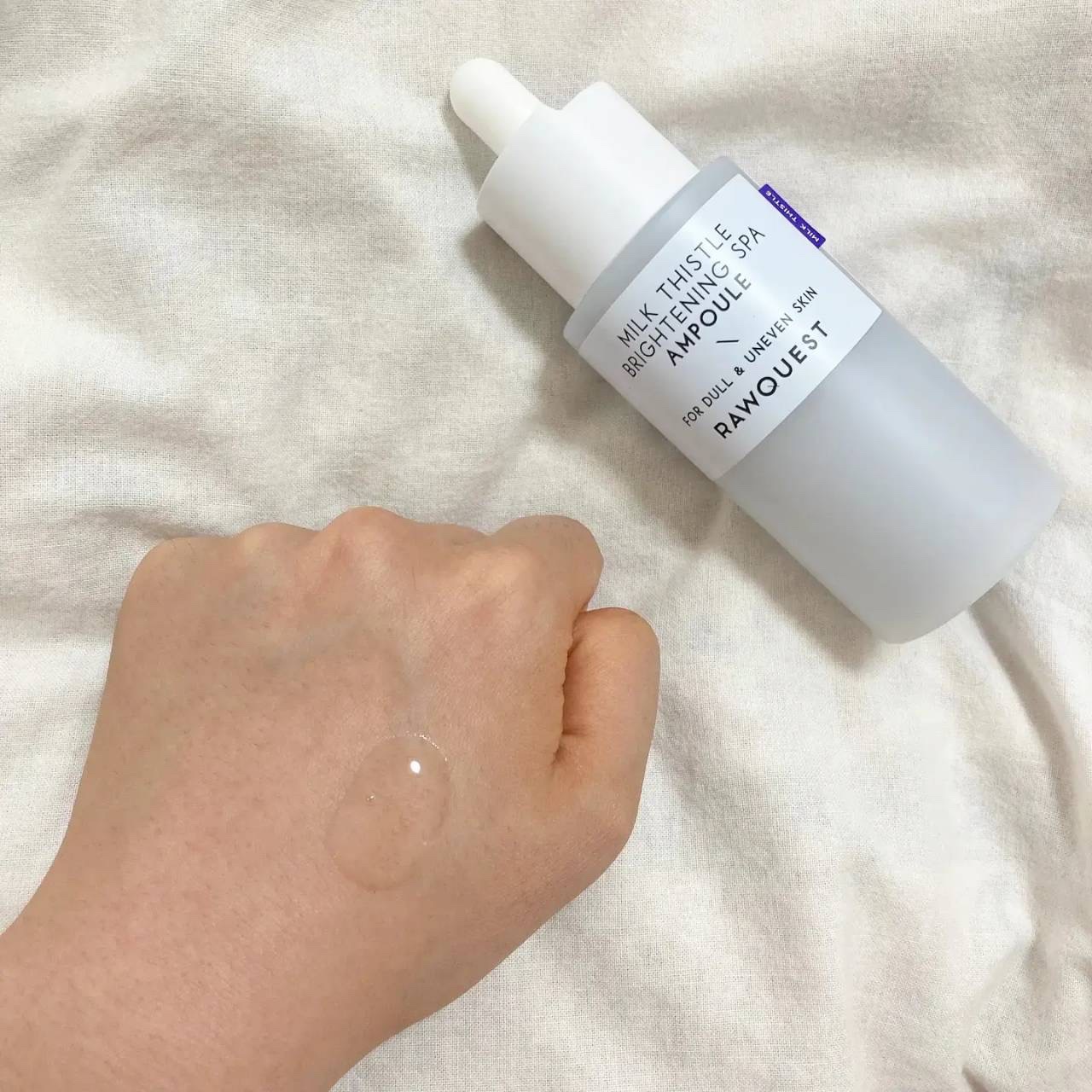 ミルクシスルブライトニングスパ アンプル/RAWQUEST/美容液を使ったクチコミ（3枚目）