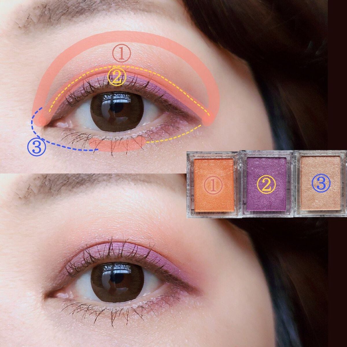 シングルカラー アイシャドウ/DHC/アイシャドウパレットを使ったクチコミ(3枚目)