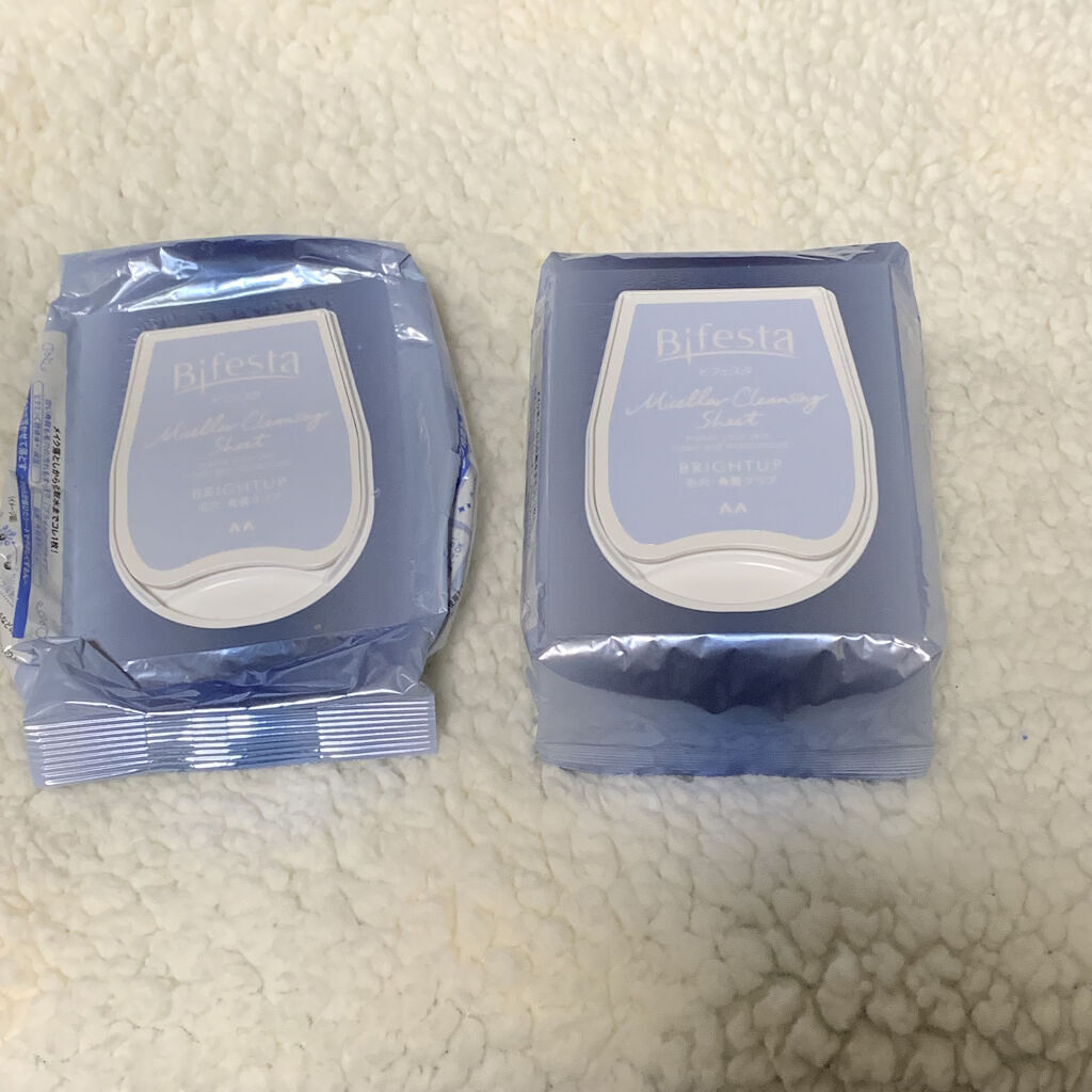 ミセラークレンジングシート ブライトアップ/ビフェスタ/クレンジングシートを使ったクチコミ（1枚目）