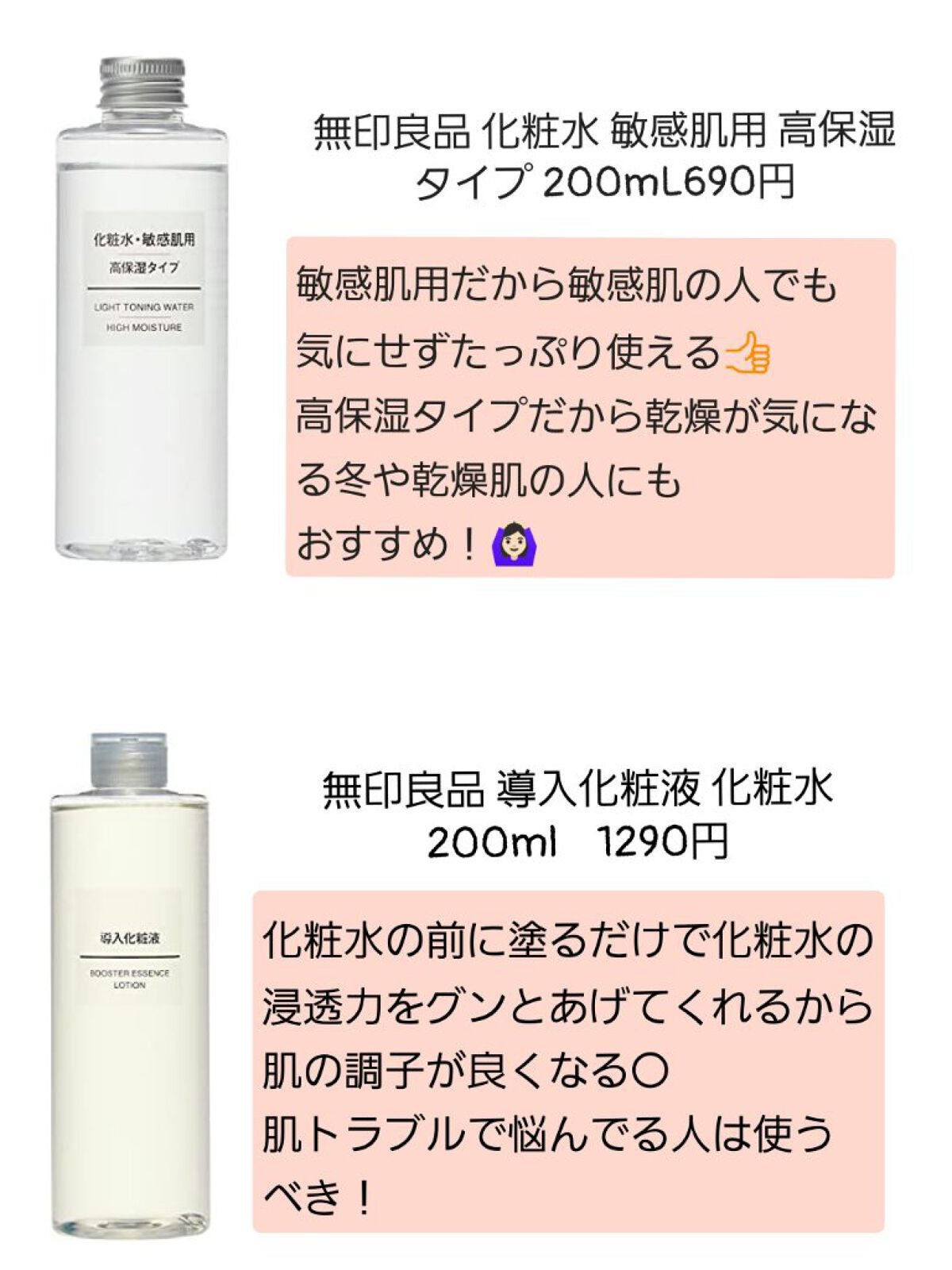 化粧水・敏感肌用・高保湿タイプ/無印良品/化粧水を使ったクチコミ(2枚目)