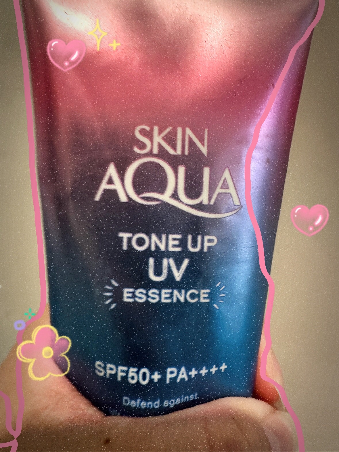 スキンアクア トーンアップUVエッセンス/スキンアクア/日焼け止めクリームを使ったクチコミ（1枚目）