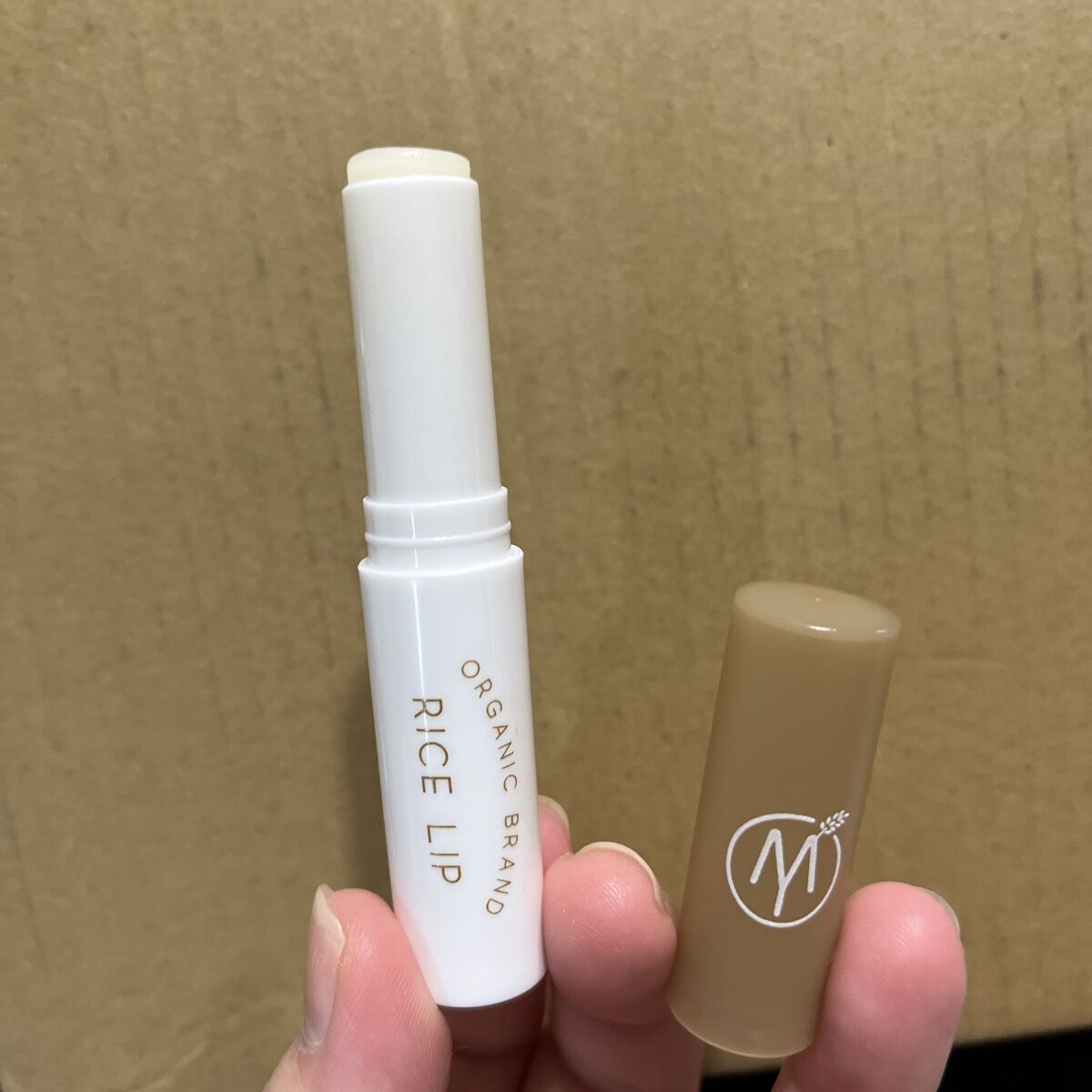 マイオーガニー！ ライスリップ(ハニージンジャー) /マイオーガニー/リップクリームを使ったクチコミ（2枚目）