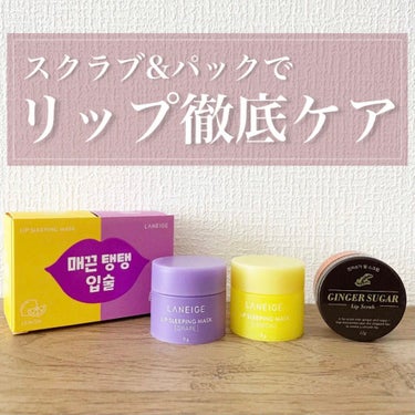 リップスリーピングマスク 相棒エディション/LANEIGE/リップケア・リップクリームを使ったクチコミ（1枚目）