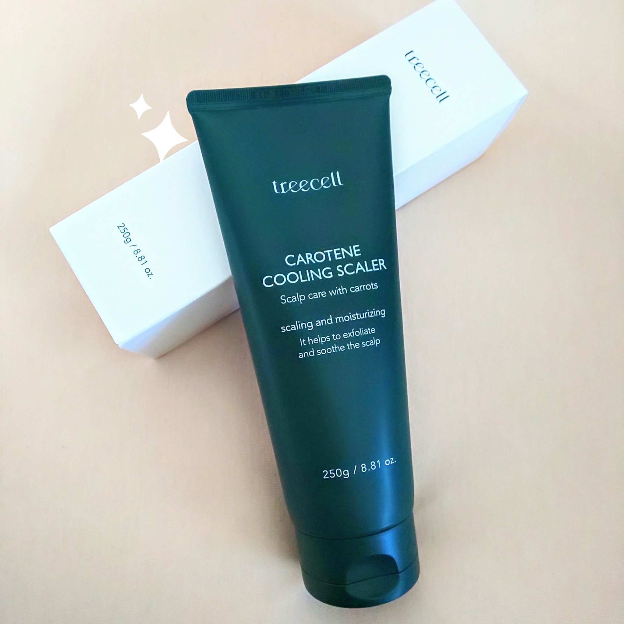 カロテンクーリングスケーラー/treecell/頭皮クレンジングを使ったクチコミ（1枚目）