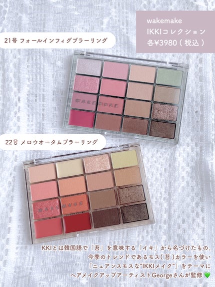 ソフトブラーリングアイパレット/wakemake/アイシャドウパレットを使ったクチコミ(2枚目)