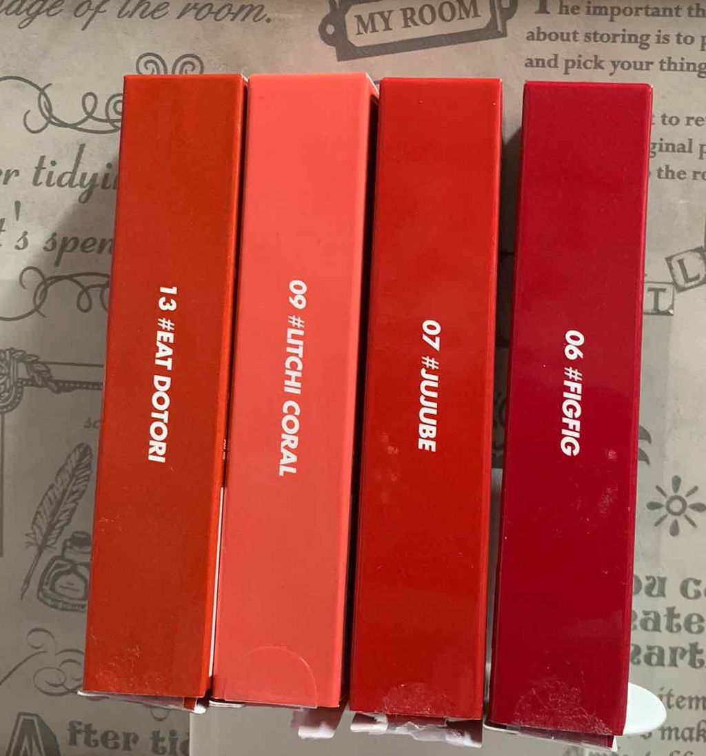 ジューシーラスティングティント/rom&nd/リップティントを使ったクチコミ(2枚目)