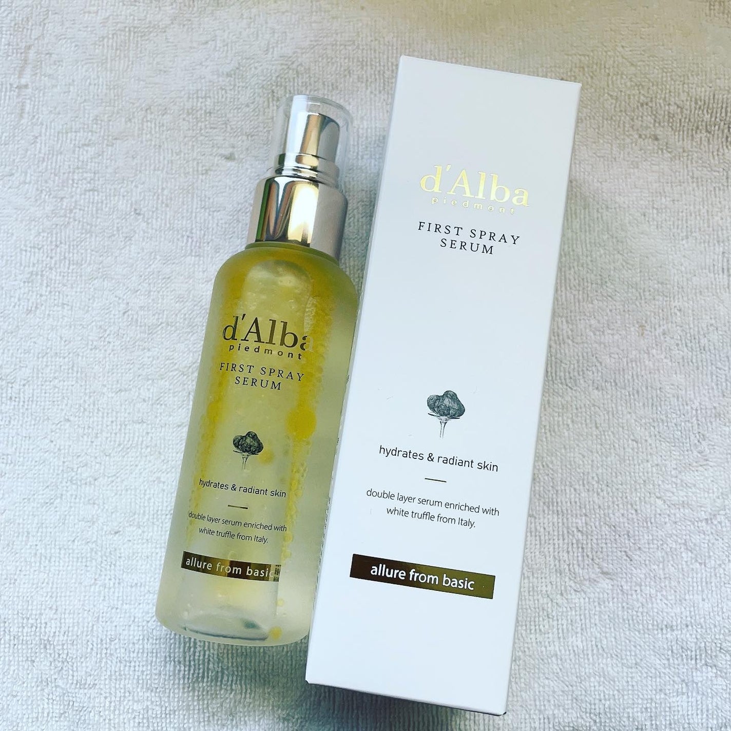 ダルバ ホワイトトリュフファーストスプレーセラム/ダルバ/ミスト状化粧水を使ったクチコミ(1枚目)
