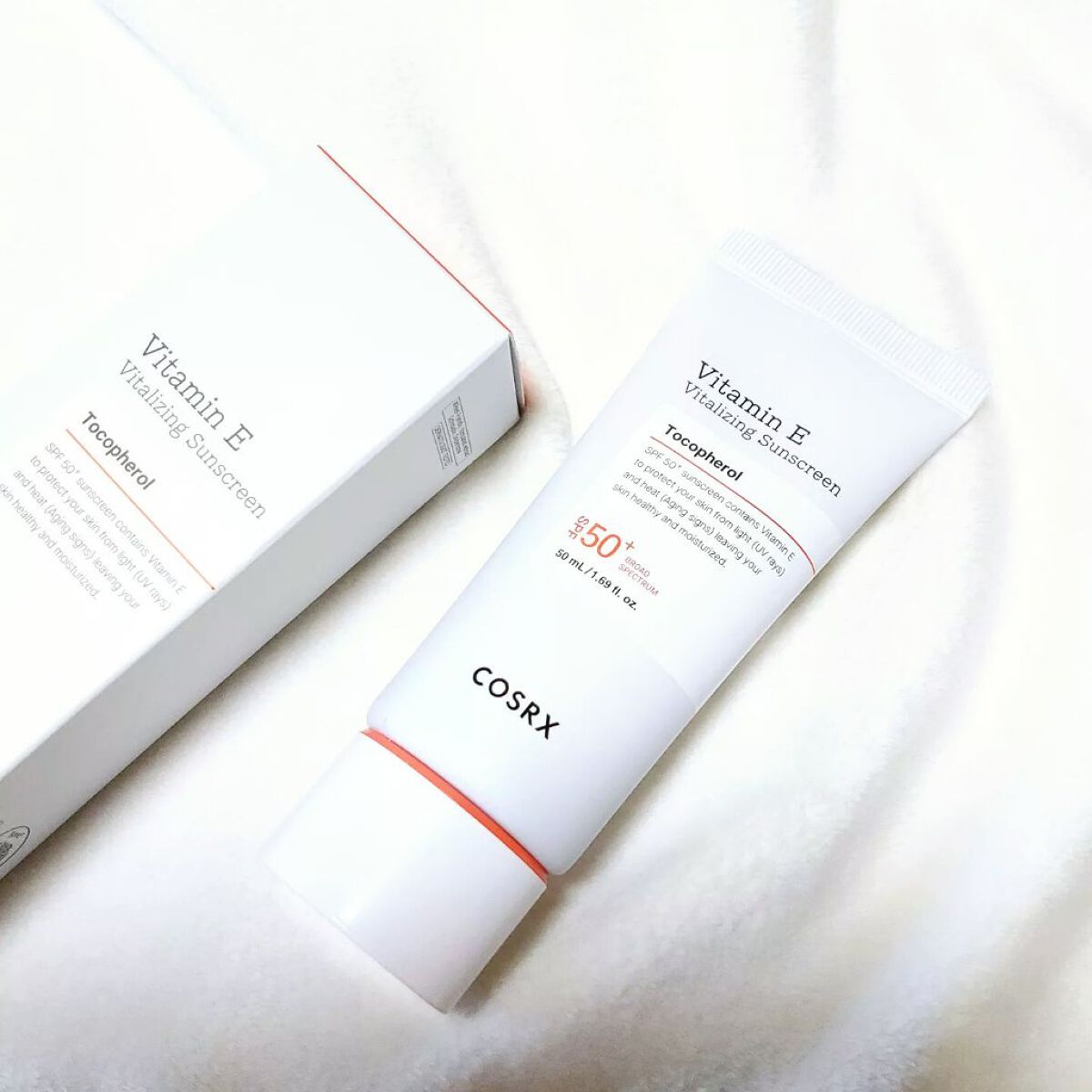 ビタミンEバイタライジングUVクリーム SFP50+/COSRX/日焼け止めクリームを使ったクチコミ(1枚目)