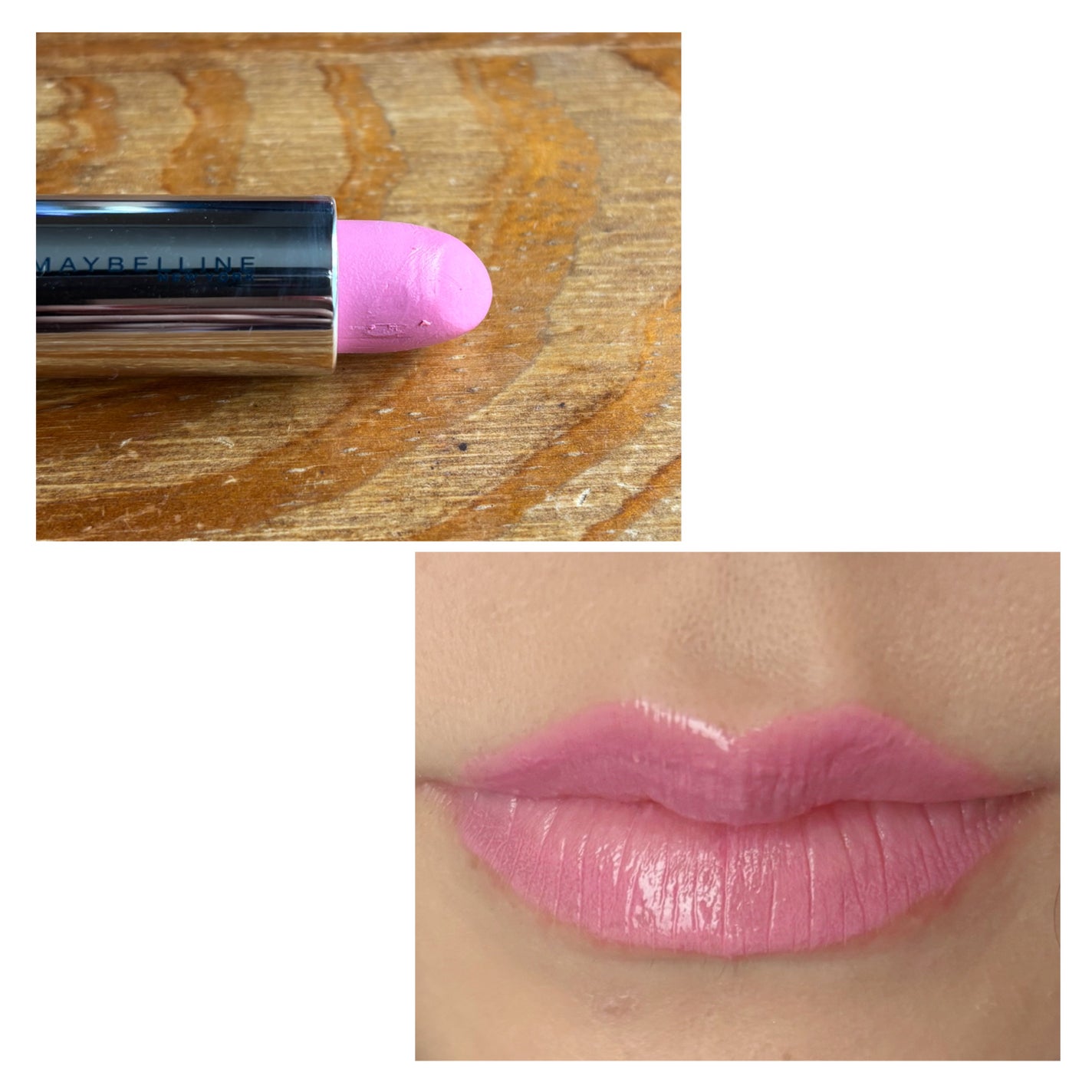 ウォーター シャイニー ミルキー N(ネオヌード コレクション)/MAYBELLINE NEW YORK/口紅を使ったクチコミ(2枚目)