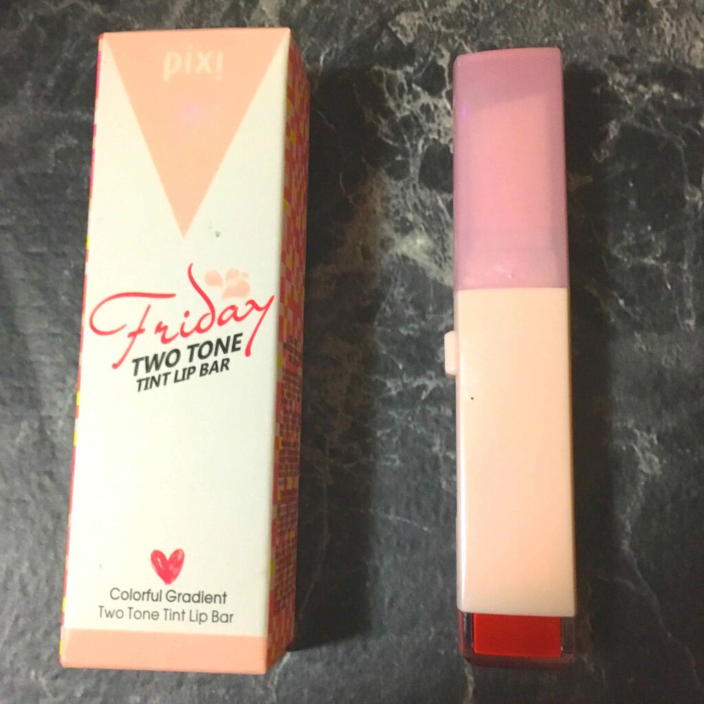 ツートーンリップバーム/pixi beauty/口紅を使ったクチコミ（1枚目）