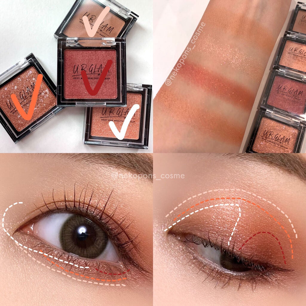 UR GLAM POWDER EYESHADOW/U R GLAM/単色アイシャドウを使ったクチコミ(5枚目)