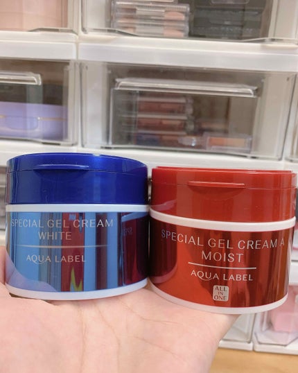 スペシャルジェルクリーム(モイスト)/アクアレーベル/オールインワン化粧品を使ったクチコミ(4枚目)