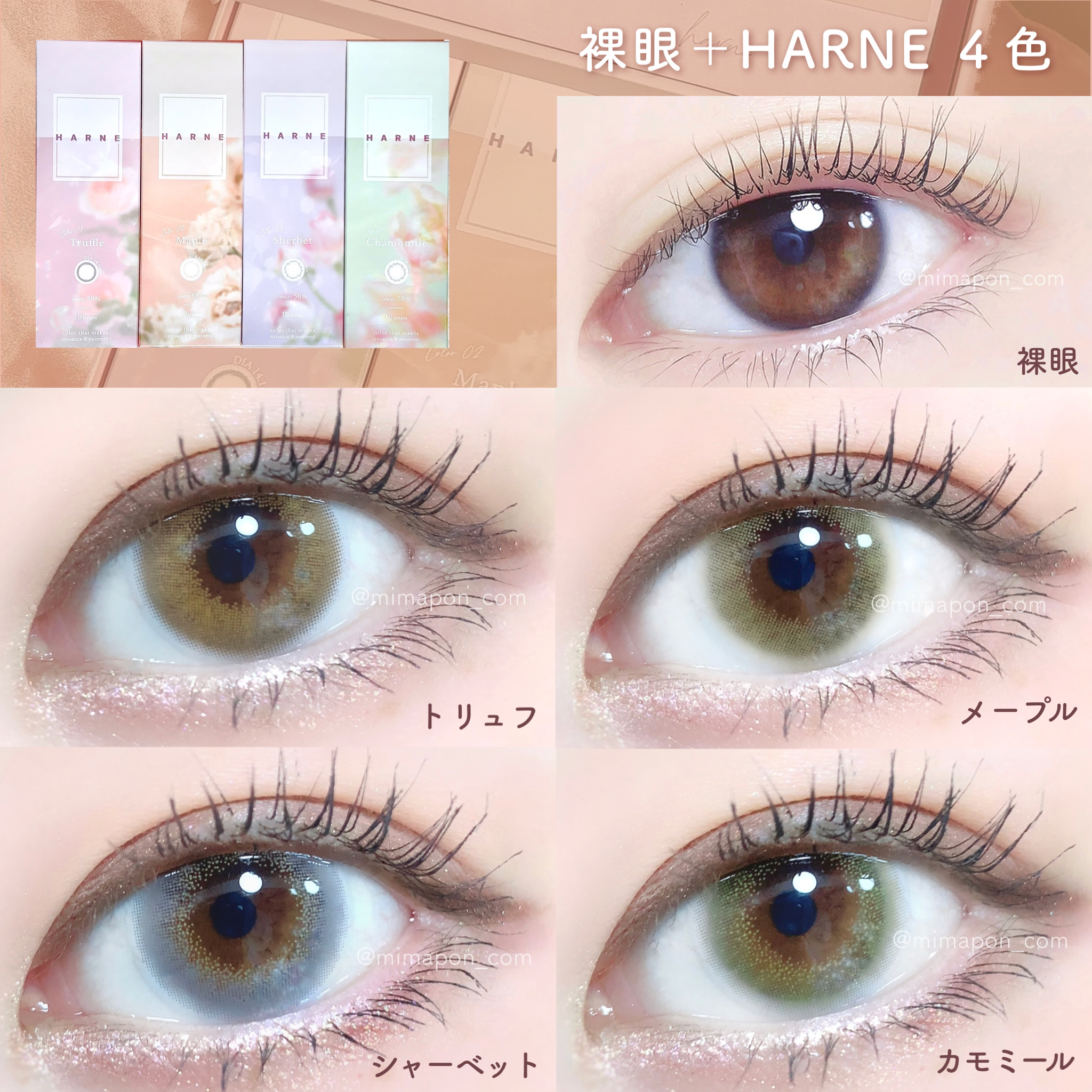 HARNE 1day/HARNE/ワンデー（１DAY）カラコンを使ったクチコミ（2枚目）