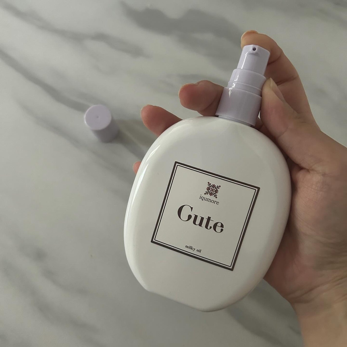 イクモアキュートミルキィオイル/iqumore/ヘアオイルを使ったクチコミ(2枚目)