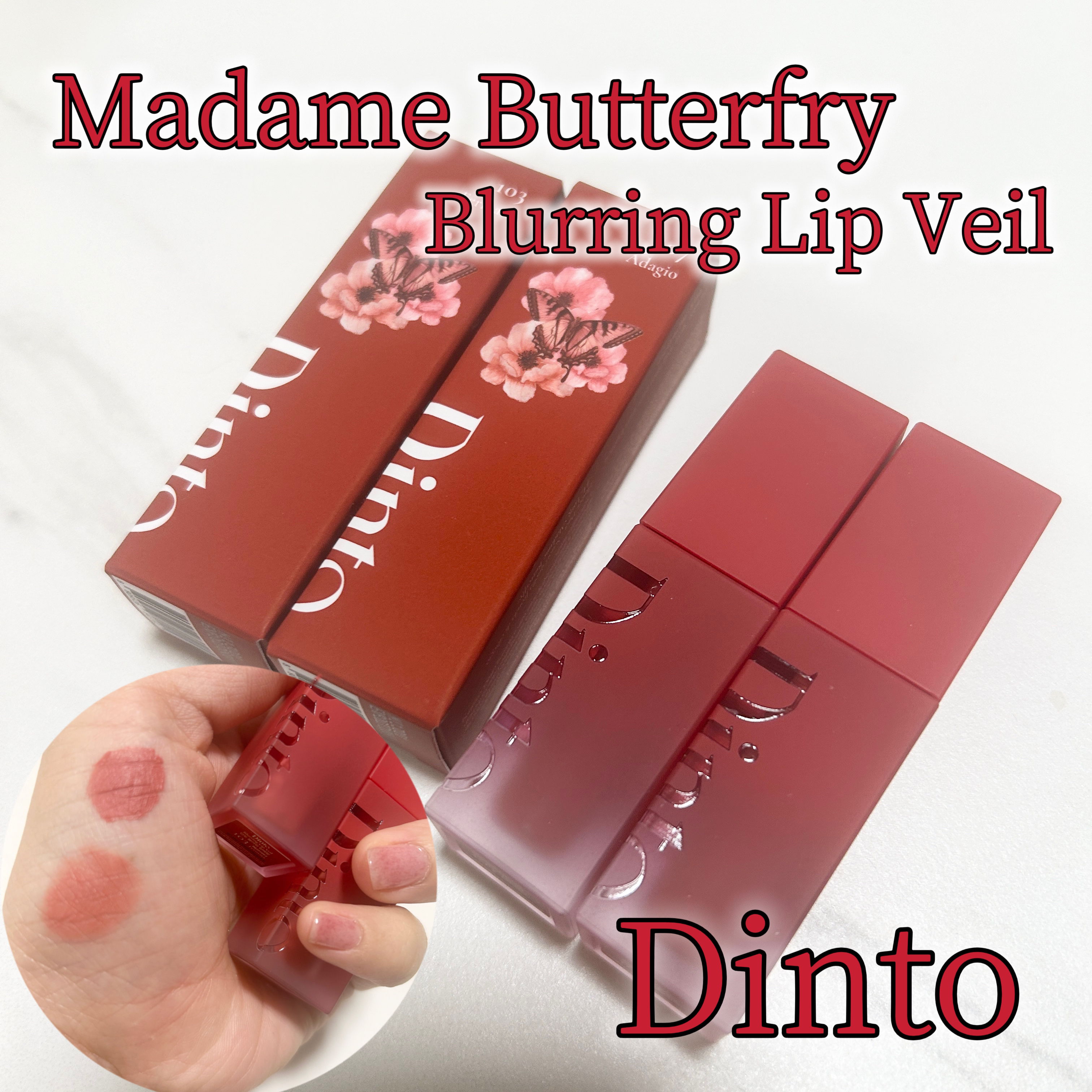 マダムバタフライコレクション ブラーニングリップベール/Dinto/口紅を使ったクチコミ（1枚目）