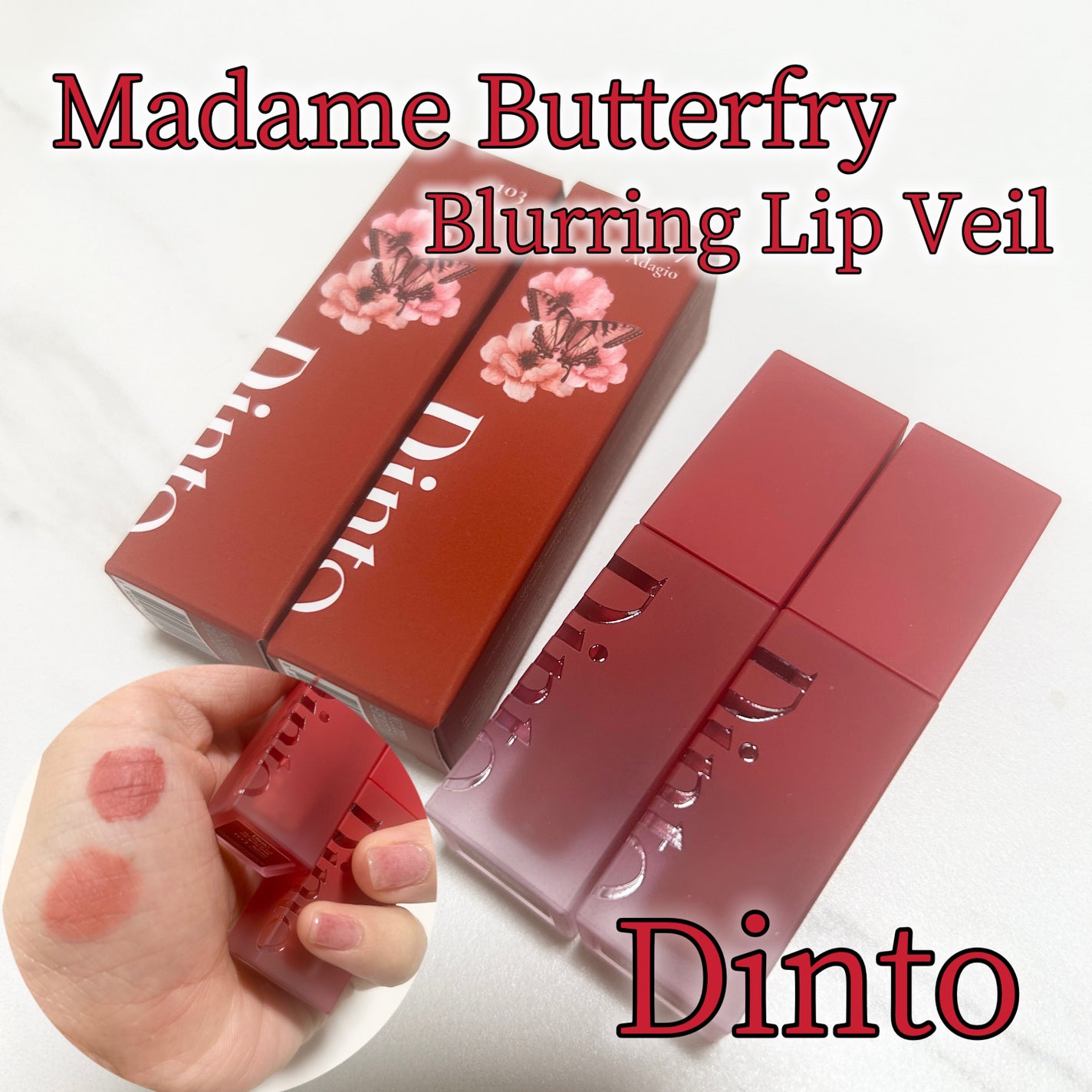 マダムバタフライコレクション ブラーニングリップベール/Dinto/口紅を使ったクチコミ(1枚目)