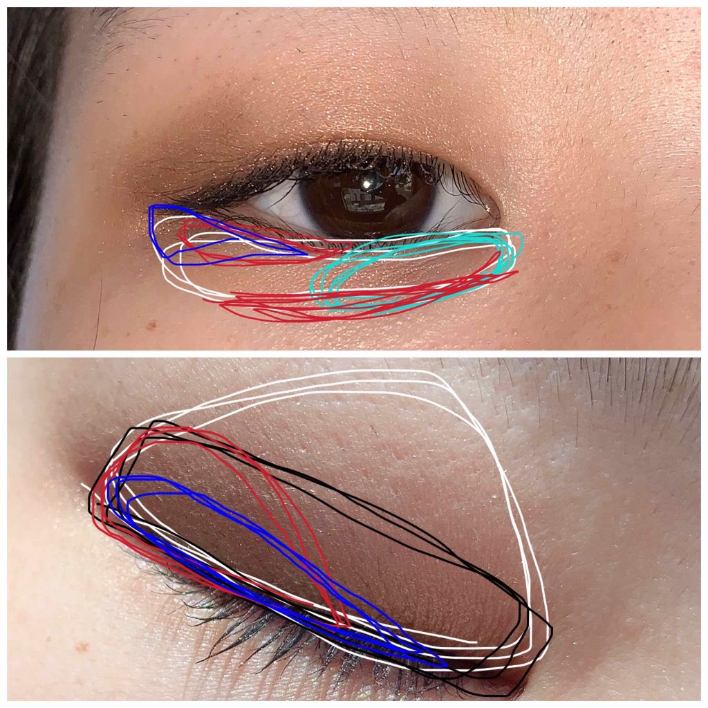 UR GLAM BLOOMING EYE COLOR PALETTE/U R GLAM/アイシャドウパレットを使ったクチコミ(3枚目)