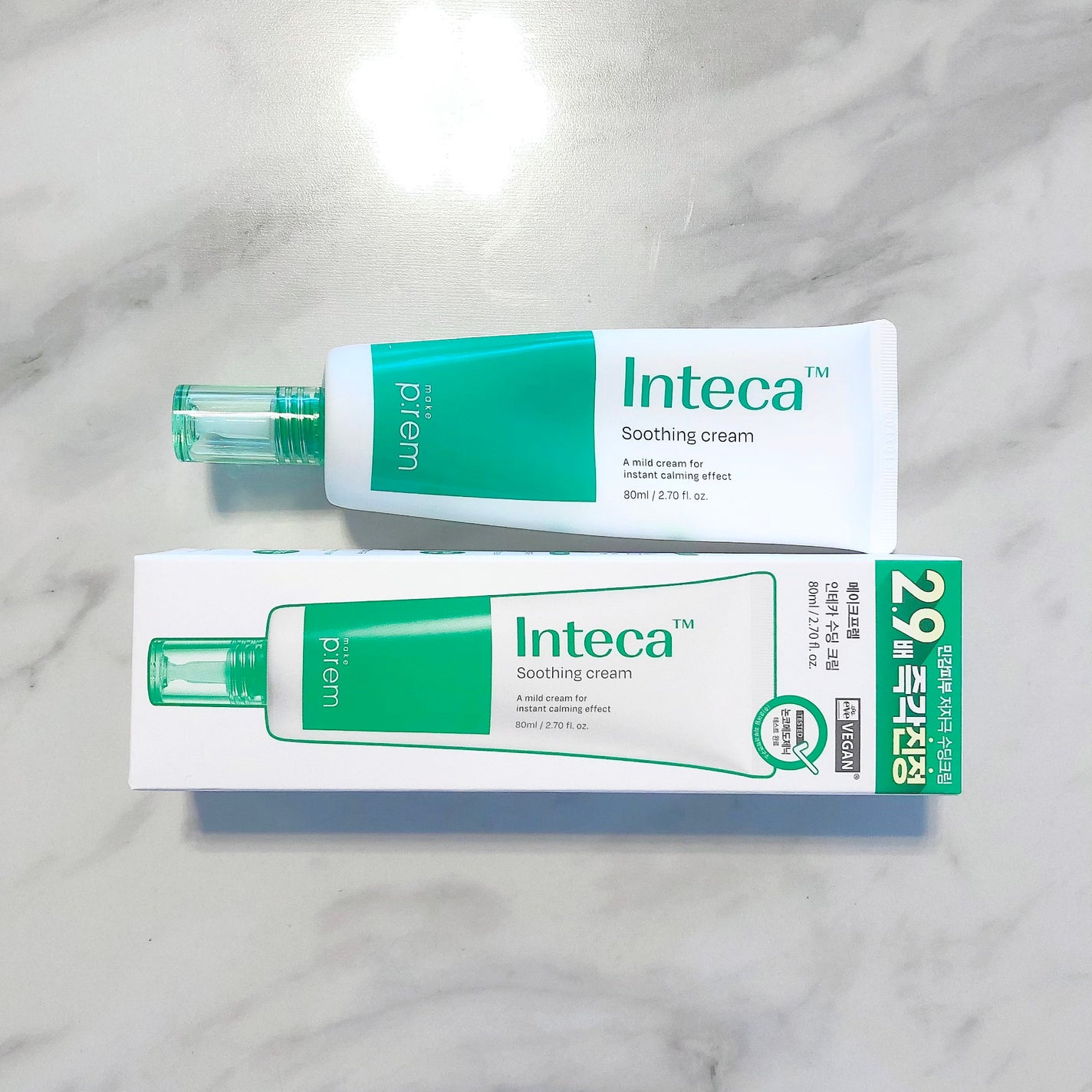 インテカ スージングクリーム/make prem/フェイスクリームを使ったクチコミ(1枚目)