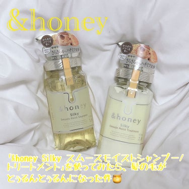 シルキー　スムースモイスチャー　シャンプー　1.0/ヘアトリートメント　2.0/&honey/シャンプー・コンディショナーを使ったクチコミ（1枚目）