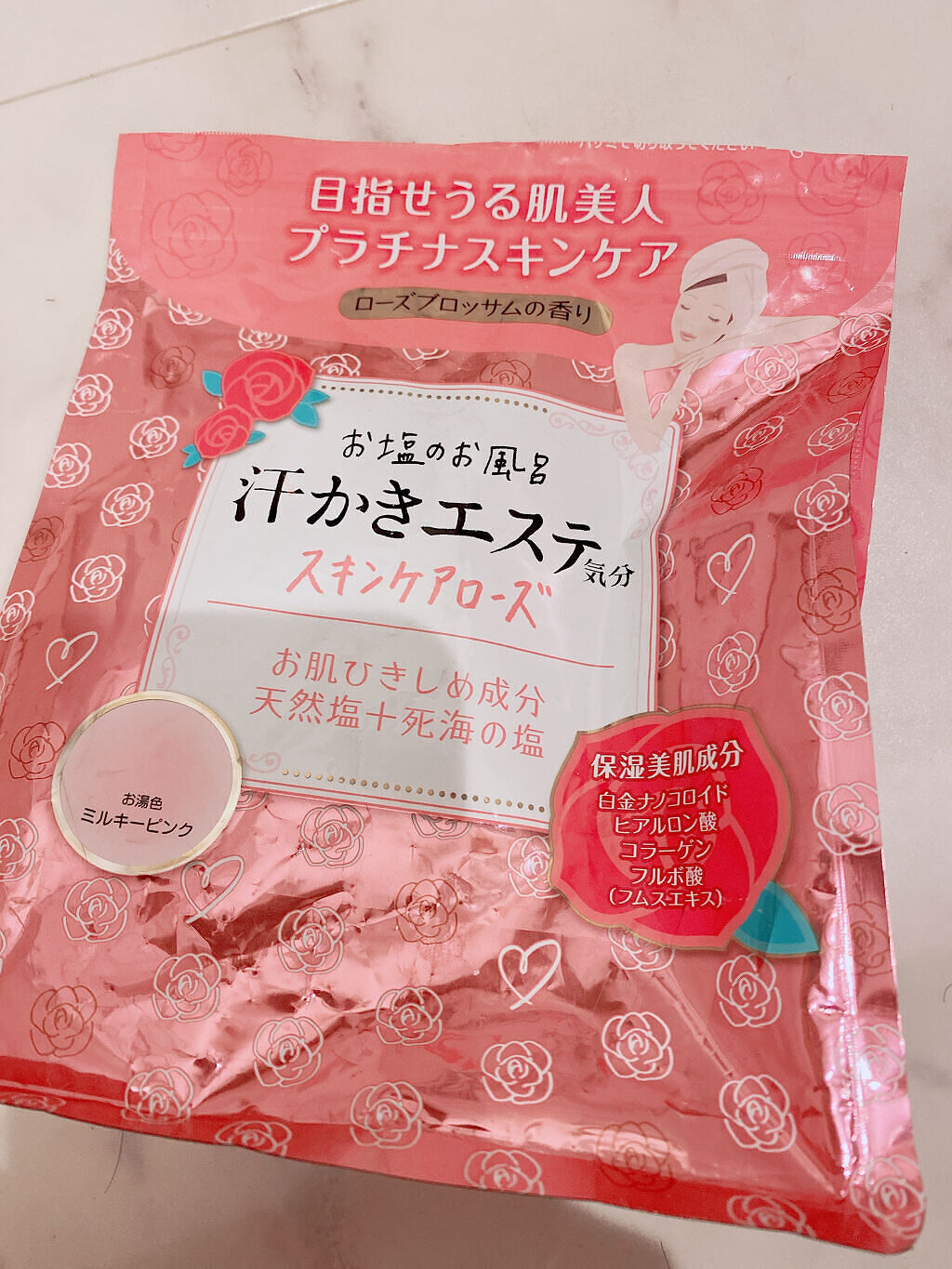 汗かきエステ気分 スキンケアローズ/マックス/保湿系入浴剤を使ったクチコミ（1枚目）