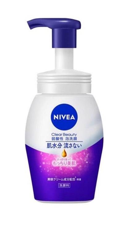 ニベア クリアビューティー弱酸性泡洗顔 もっちり美肌 詰替用 130ml/ニベア/泡洗顔の画像