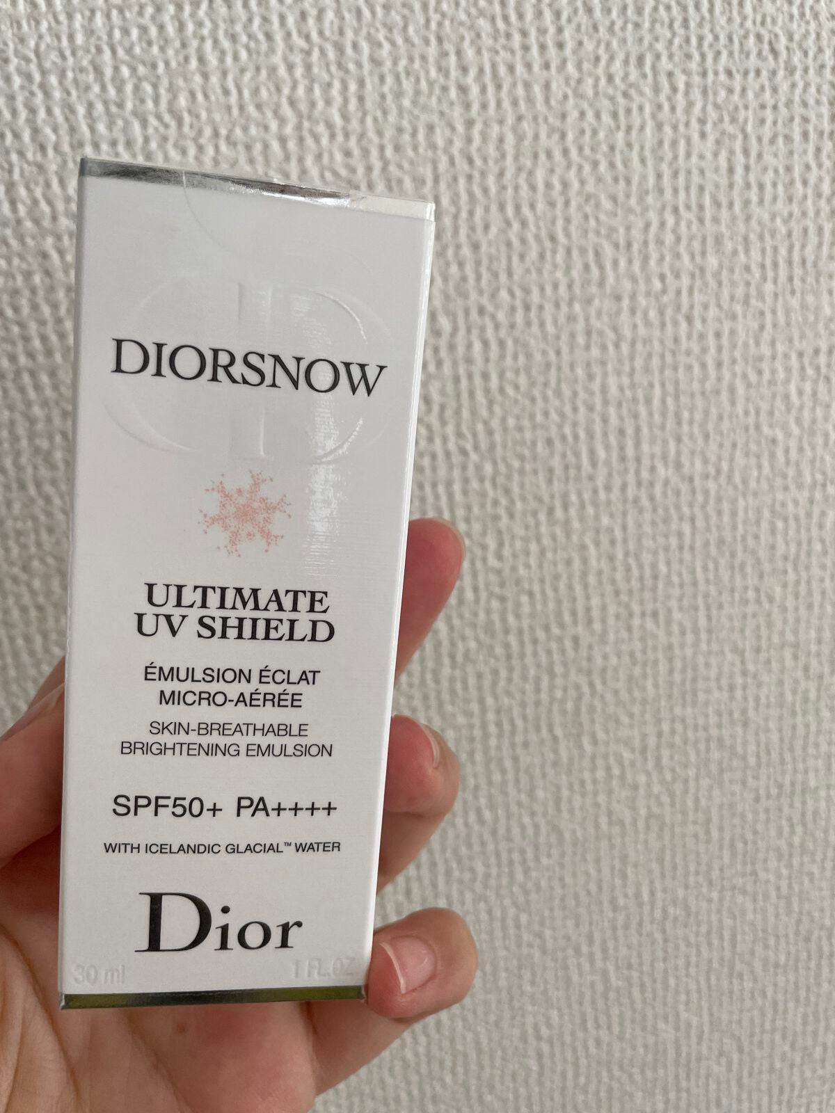 【旧】スノー アルティメット UVシールド 50+/Dior/日焼け止めミルクを使ったクチコミ(1枚目)