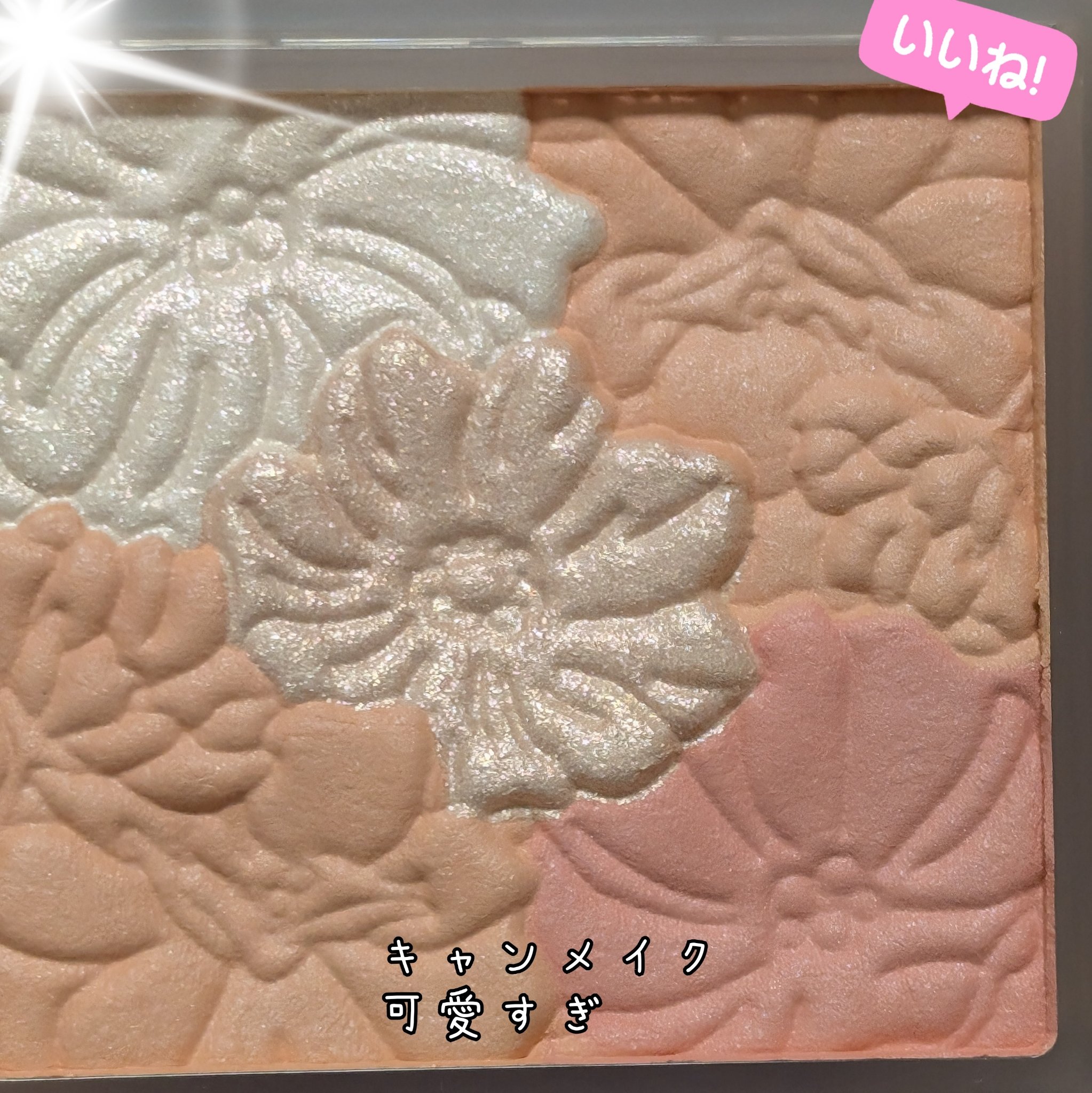 グロウフルールチークス（ブレンドタイプ）/キャンメイク/パウダーチークを使ったクチコミ（1枚目）