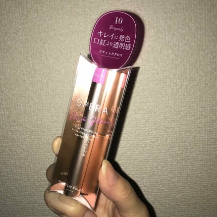 オペラ シアーリップカラー RN 010 バーガンディ/OPERA/リップグロスを使ったクチコミ(1枚目)