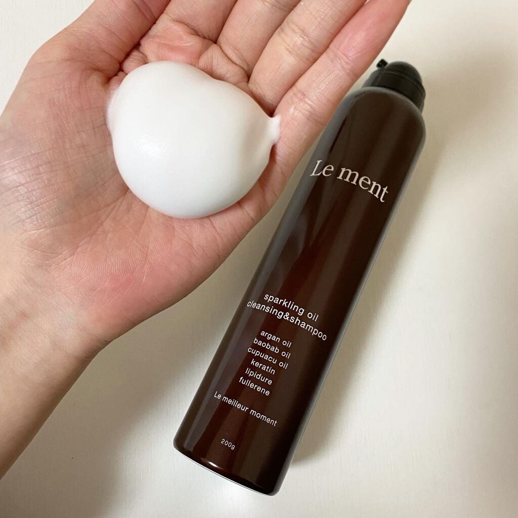 ルメント スパークリングオイル クレンジング&シャンプー/Le ment/市販シャンプーを使ったクチコミ(3枚目)