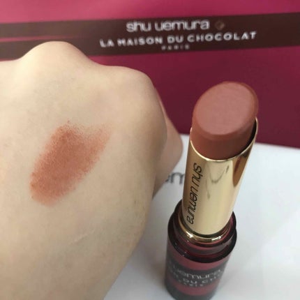 ルージュ アンリミテッド ラズベリーピューレ/shu uemura/口紅を使ったクチコミ(2枚目)