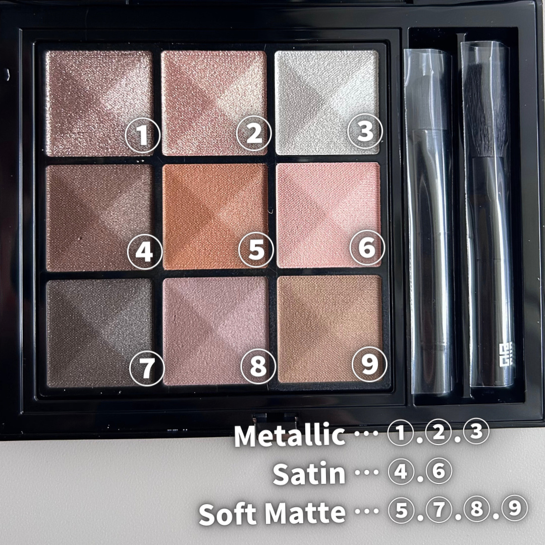 ル・ヌフ・ジバンシイ/GIVENCHY/アイシャドウパレットを使ったクチコミ（3枚目）