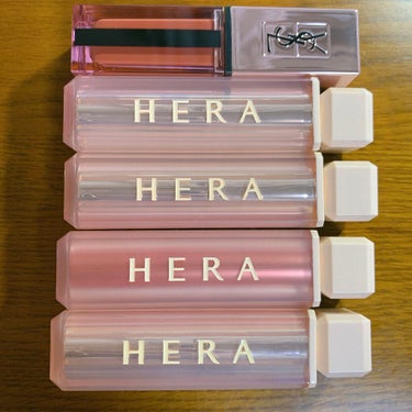 自分のベストコスメ探し on LIPS 「最近買い揃えたリップ5本です！イヴサンローランとHERAです。..」（2枚目）