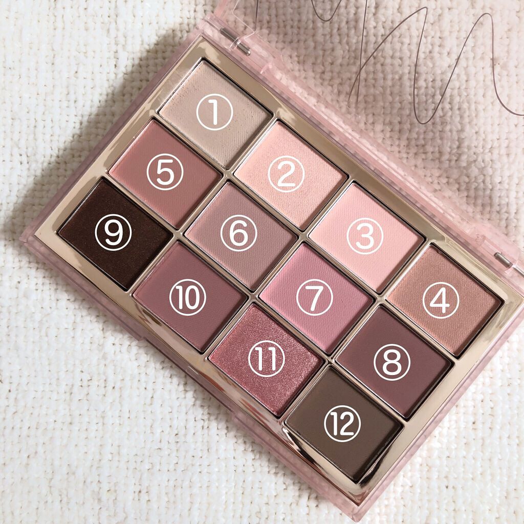 ソフトブラーリングアイパレット/wakemake/アイシャドウパレットを使ったクチコミ(2枚目)