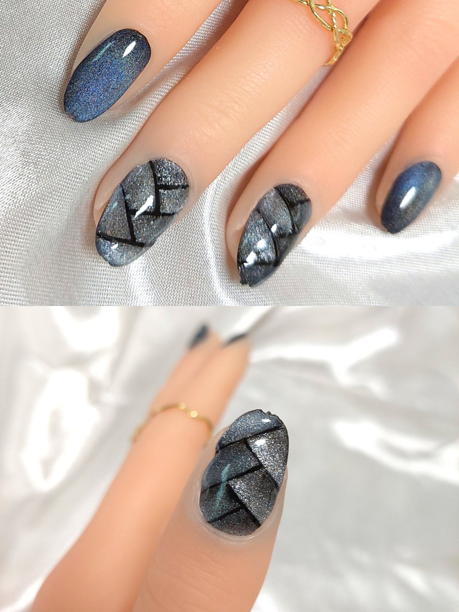 マグネットジェル 01/ネイル工房/ジェルネイルを使ったクチコミ（2枚目）