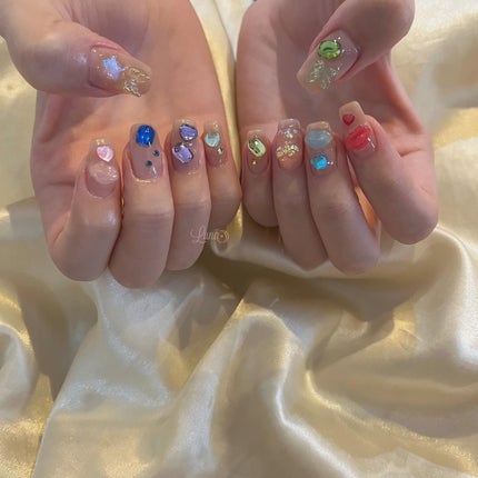 #ジェルネイル,#ワンカラーネイル,#ニュアンスネイル,#うるうるネイル,#ちゅるんネイル,#シンプルネイル,#パーツネイル,#透け感ネイル,#クリアネイル,#ぷっくりネイル,#ちぐはぐネイル,#韓国ネイル,#きらきらネイル,#うるつやネイル,#フレンチガーリーネイル,#ゴテゴテネイル,#推しネイルのネイルデザイン