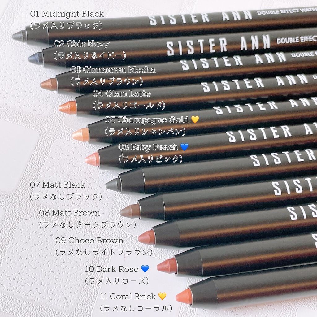 ウォータープルーフペンシルアイライナー/SISTER ANN/ペンシルアイライナーを使ったクチコミ（2枚目）