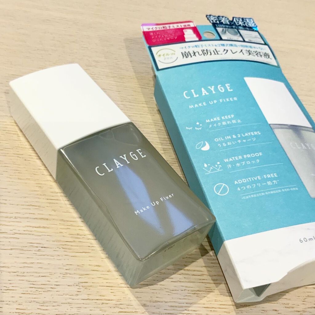 メイクアップフィクサー/CLAYGE/フィックスミストを使ったクチコミ（3枚目）