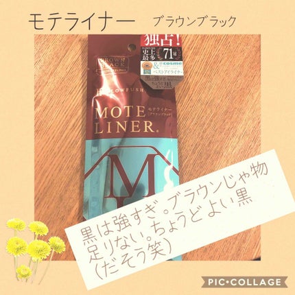 モテライナー リキッド/UZU BY FLOWFUSHI/リキッドアイライナーを使ったクチコミ(1枚目)