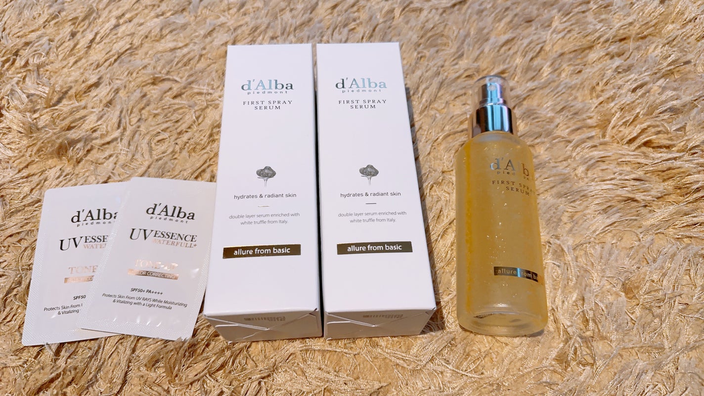 ダルバ ホワイトトリュフファーストスプレーセラム/ダルバ/ミスト状化粧水を使ったクチコミ(1枚目)