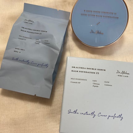 ダブル セラム バーム ファンデーション/Dr.Althea/クリーム・エマルジョンファンデーションを使ったクチコミ(4枚目)