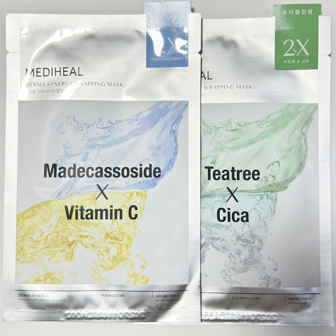 ダーマシナジー ラッピング マスク カーミング(4P)/MEDIHEAL/シートマスク・パックを使ったクチコミ（1枚目）