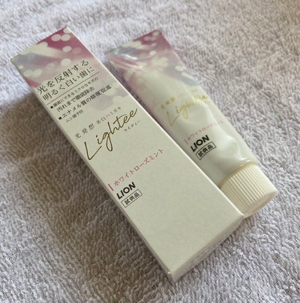 Lighteeハミガキ ホワイトローズミント 53g/ライオン/歯磨き粉を使ったクチコミ(1枚目)