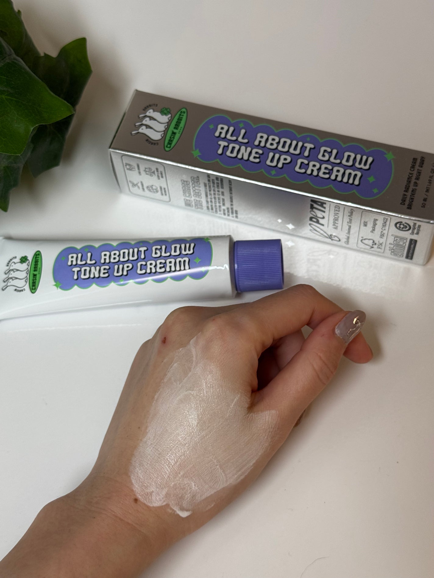 オールアバウトグロウトーンアップクリーム/CHASIN'RABBITS/化粧下地を使ったクチコミ(3枚目)