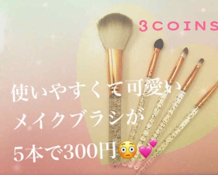 メイクブラシセット/3COINS/メイクブラシを使ったクチコミ(1枚目)