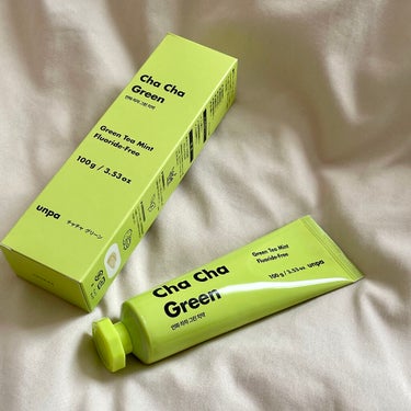 Cha Cha Charcoal Vegan Greentea Toothpaste/unpa/歯磨き粉を使ったクチコミ（1枚目）